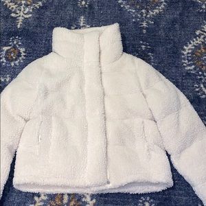 Abercrombie and finch sherpa puffer jacket